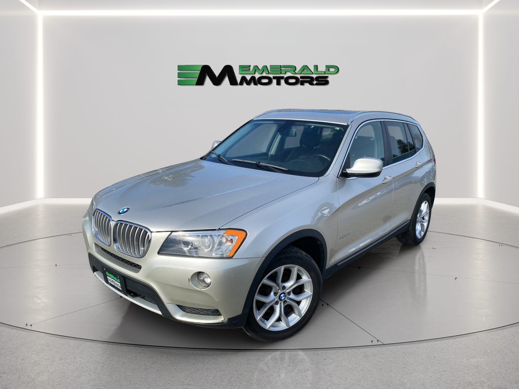Silver 2013 BMW X3 xDrive28i AWD SUV / Crossover All-Wheel Drive 8-Speed Automatic