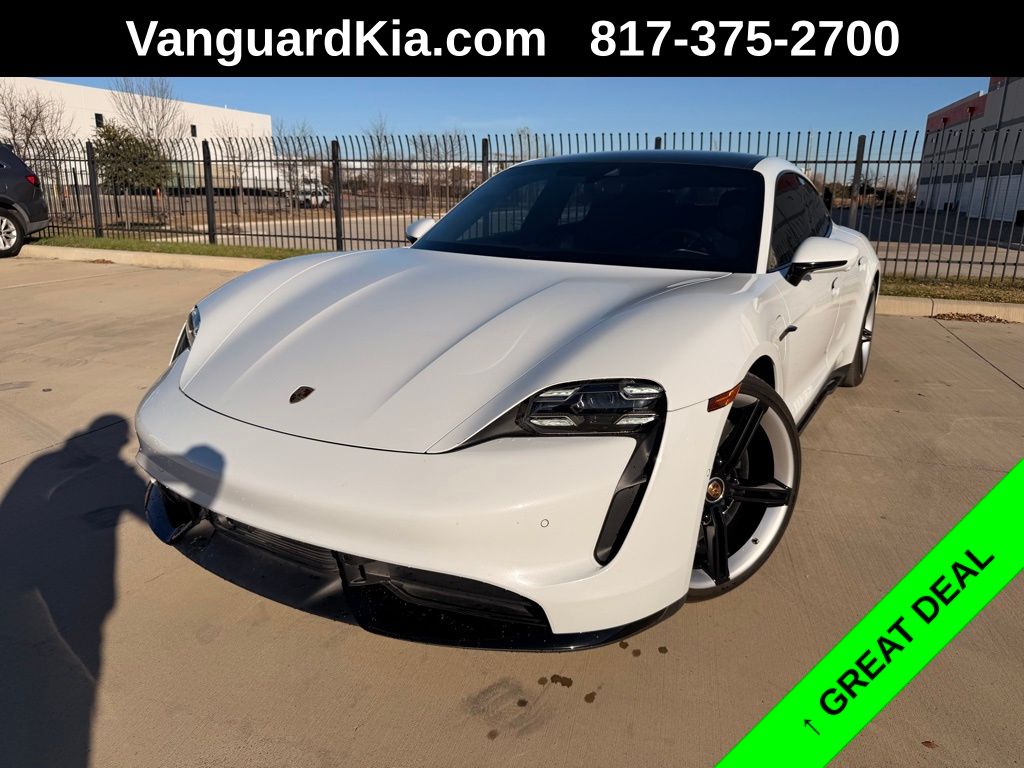 Carrara White Metallic 2020 Porsche Taycan Turbo S AWD Sedan All-Wheel Drive 2-Speed Automatic