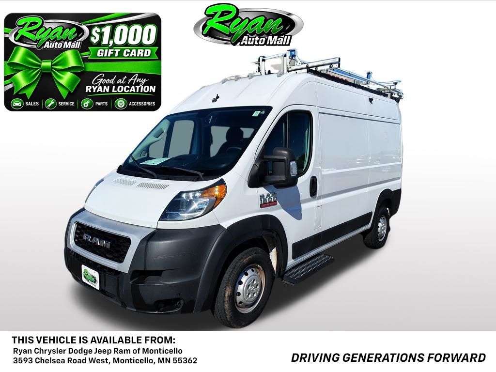 Bright White Clearcoat 2021 RAM ProMaster Van Front-Wheel Drive 6-Speed Automatic