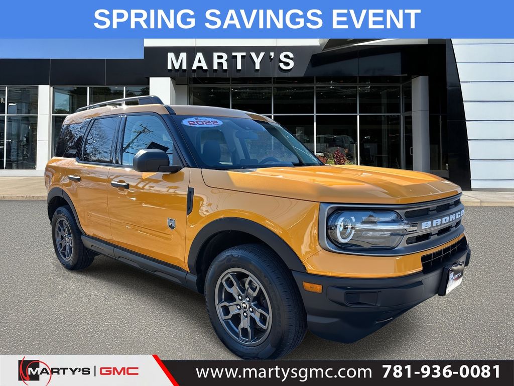 Cyber Orange Metallic Tricoat 2022 Ford Bronco Sport Big Bend AWD SUV / Crossover All-Wheel Drive 8-Speed Automatic