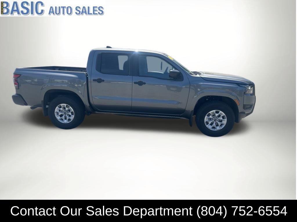 Gray (Gun Metallic) 2026 Nissan Frontier S Crew Cab 4WD Pickup Truck Four-Wheel Drive 9-Speed Automatic Overdrive
