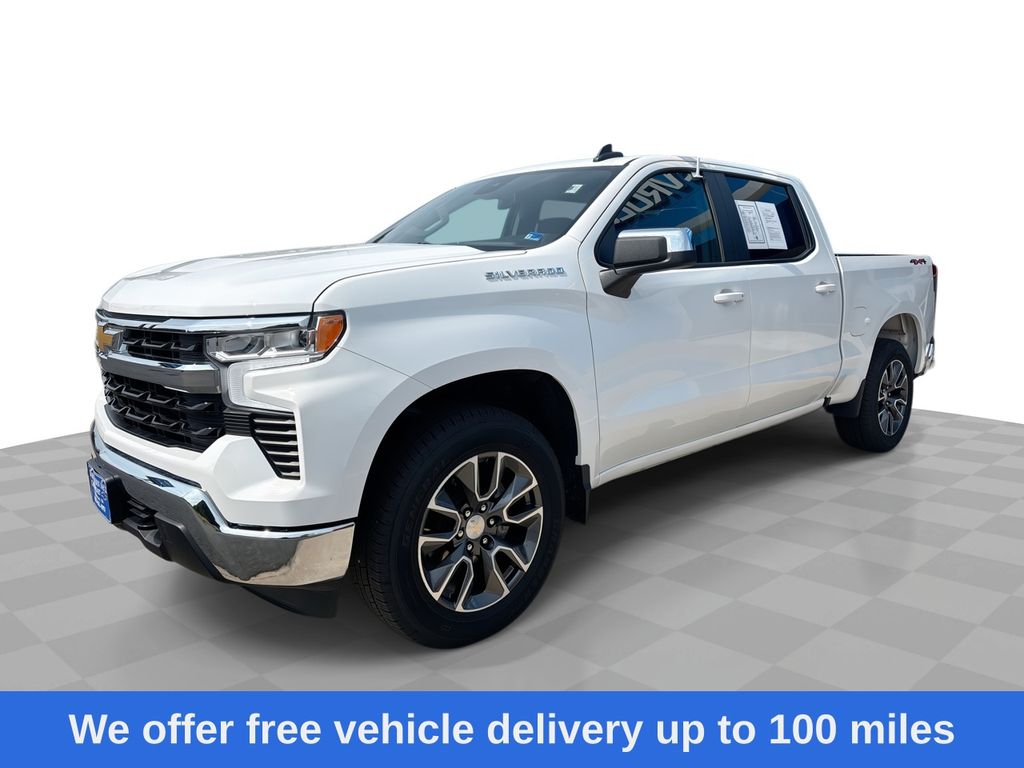 Summit White 2024 Chevrolet Silverado 1500 Pickup Truck Four-Wheel Drive 8-Speed Automatic