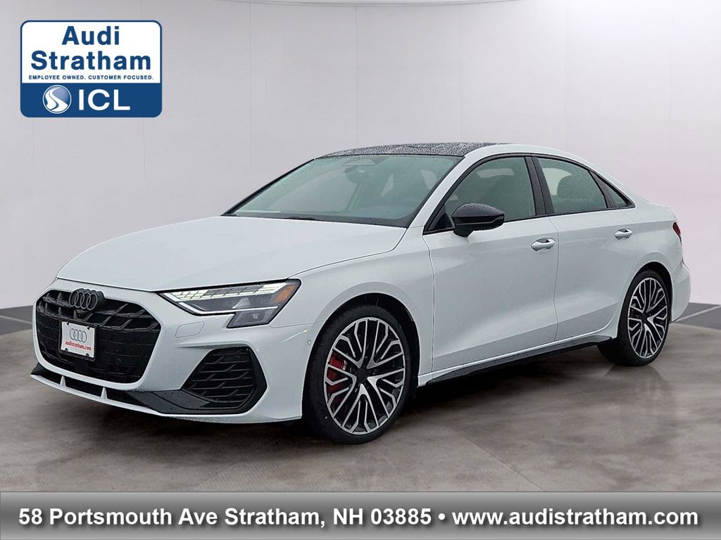 White 2026 Audi S3 2.0T quattro Premium Sedan All-Wheel Drive 7-Speed Automatic
