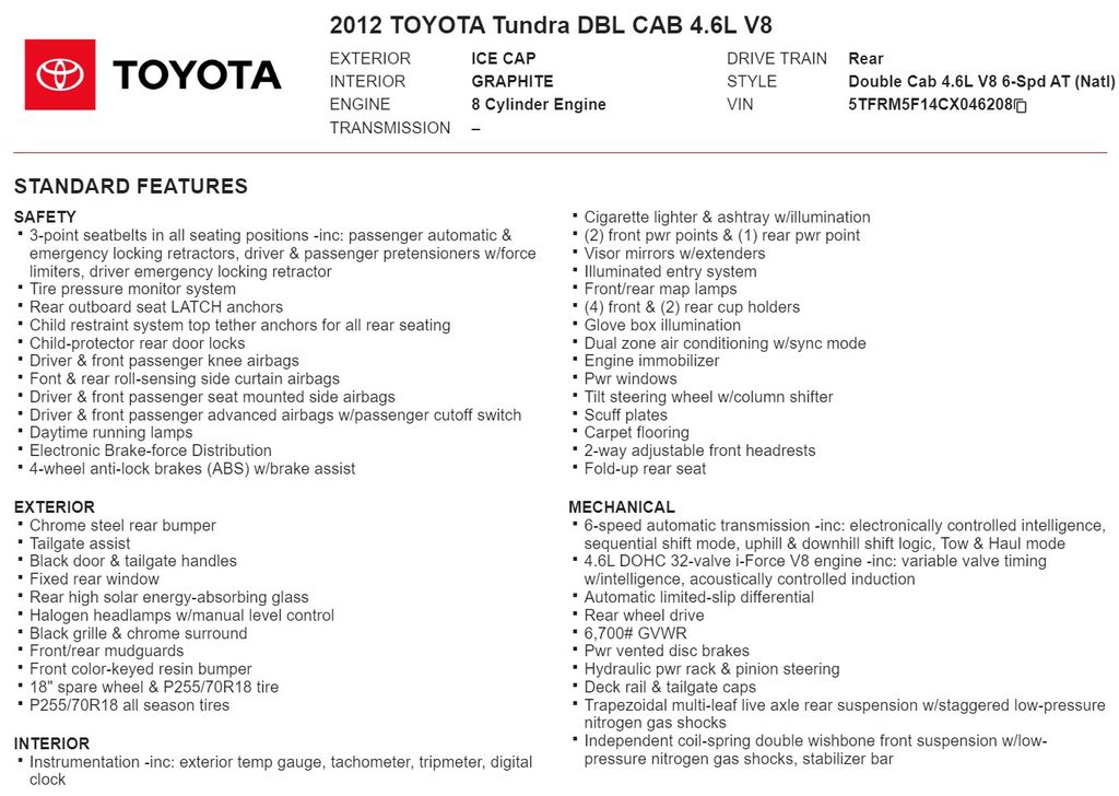 2012 Toyota Tundra Grade 29