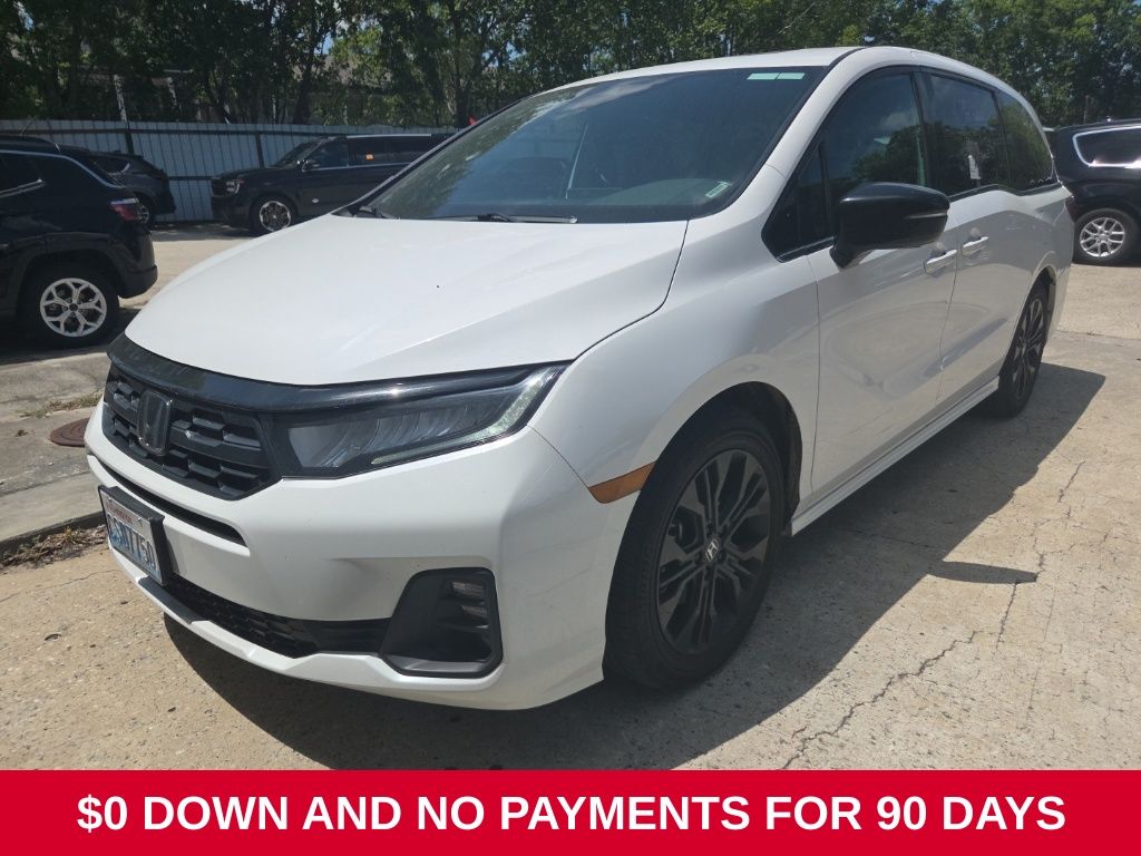 White 2025 Honda Odyssey Minivan Front-Wheel Drive Automatic