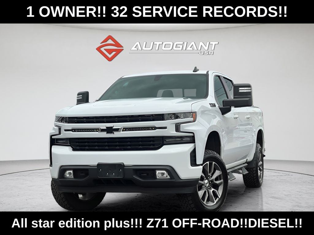 Summit White 2021 Chevrolet Silverado 1500 Pickup Truck Four-Wheel Drive Automatic