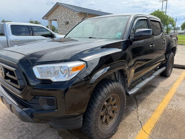 Black 202 2023 Toyota Tacoma SR V6 Double Cab 4WD Pickup Truck Four-Wheel Drive 6-Speed Automatic