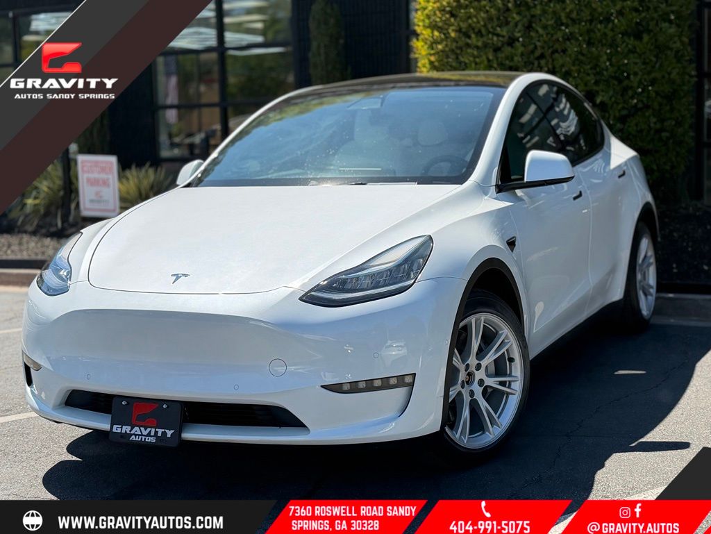 White 2022 Tesla Model Y Long Range AWD SUV / Crossover All-Wheel Drive 1-Speed Automatic