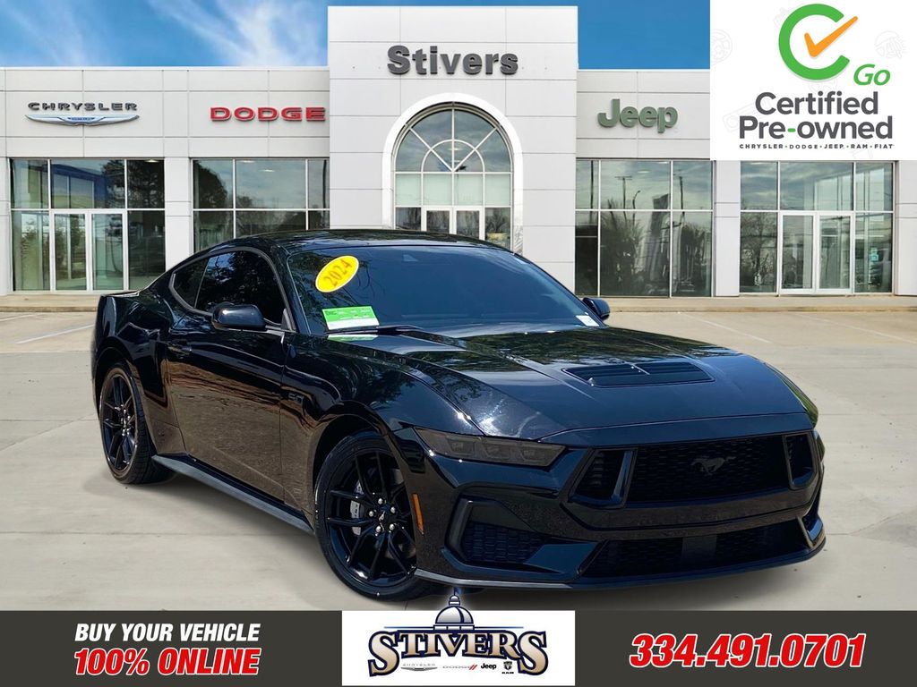 Shadow Black 2024 Ford Mustang Coupe Rear-Wheel Drive Automatic