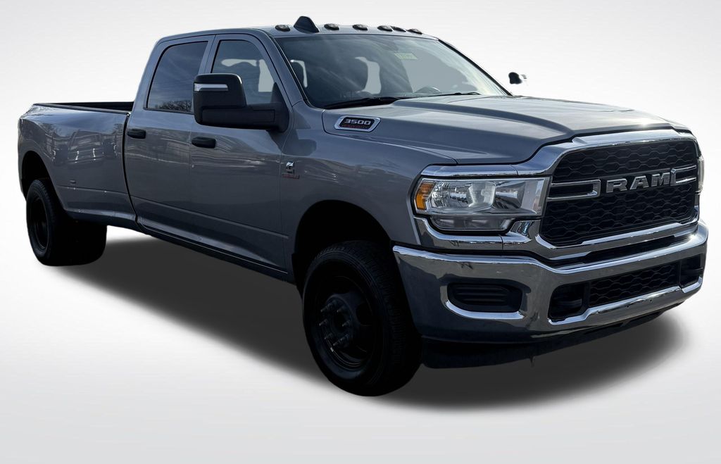 Billet Silver Metallic Clearcoat 2024 RAM 3500 Tradesman Crew Cab LB DRW 4WD Pickup Truck Four-Wheel Drive 6-Speed Automatic