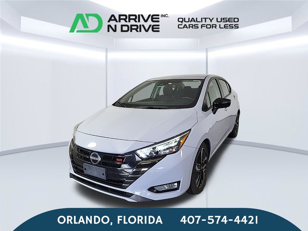 White (Fresh Powder) 2024 Nissan Versa Sedan Front-Wheel Drive Continuously Variable Transmission