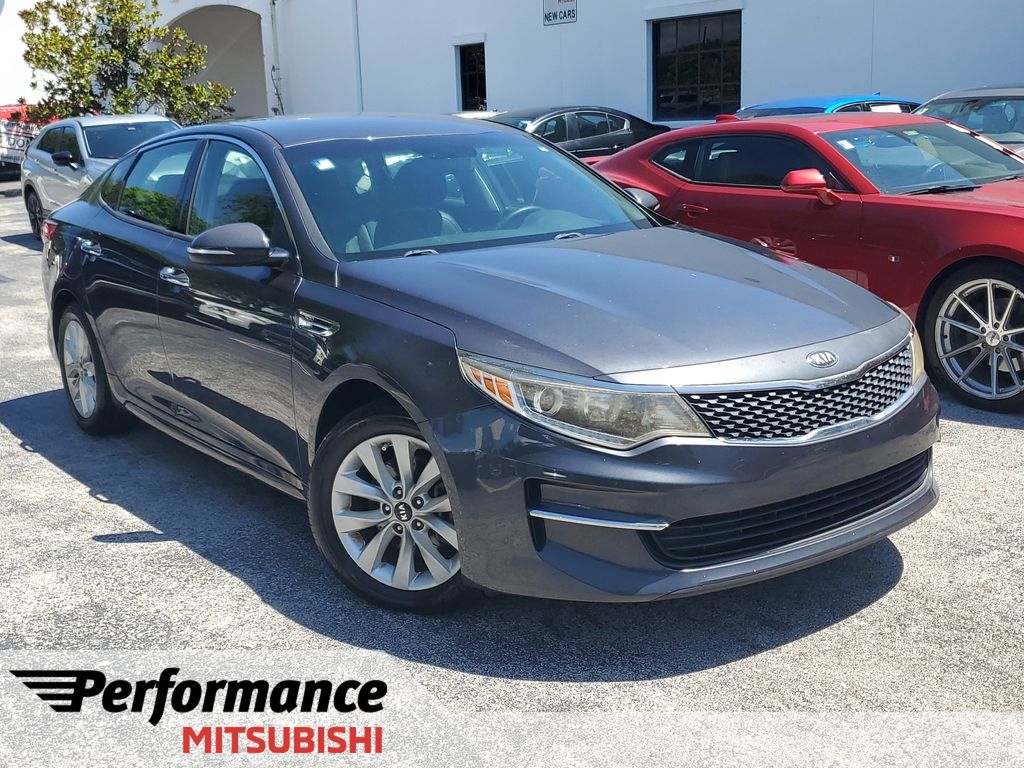 Gray (Platinum Graphite) 2018 Kia Optima Sedan Front-Wheel Drive 6-Speed Automatic