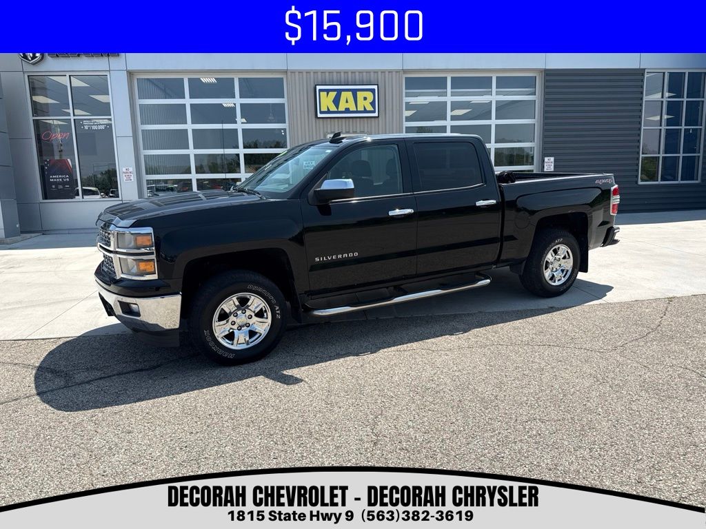 Black 2015 Chevrolet Silverado 1500 Pickup Truck Four-Wheel Drive 6-Speed Automatic Overdrive
