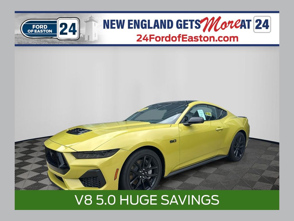 Green (Lime Yellow Metallic) 2025 Ford Mustang GT Premium Fastback RWD Coupe Rear-Wheel Drive 6-Speed Manual