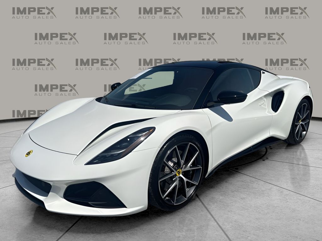 White 2024 Lotus Emira I4 First Edition RWD Coupe Rear-Wheel Drive 8-Speed Dual Clutch