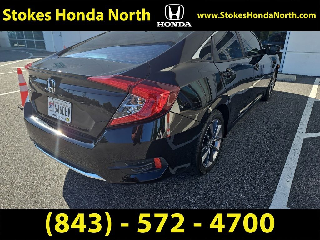 2021 Honda Civic EX-L Black at Stokes Honda North