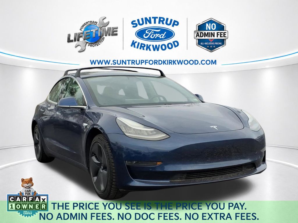 Deep Blue Metallic 2020 Tesla Model 3 Standard Range Plus RWD Sedan Rear-Wheel Drive Continuously Variable Transmission
