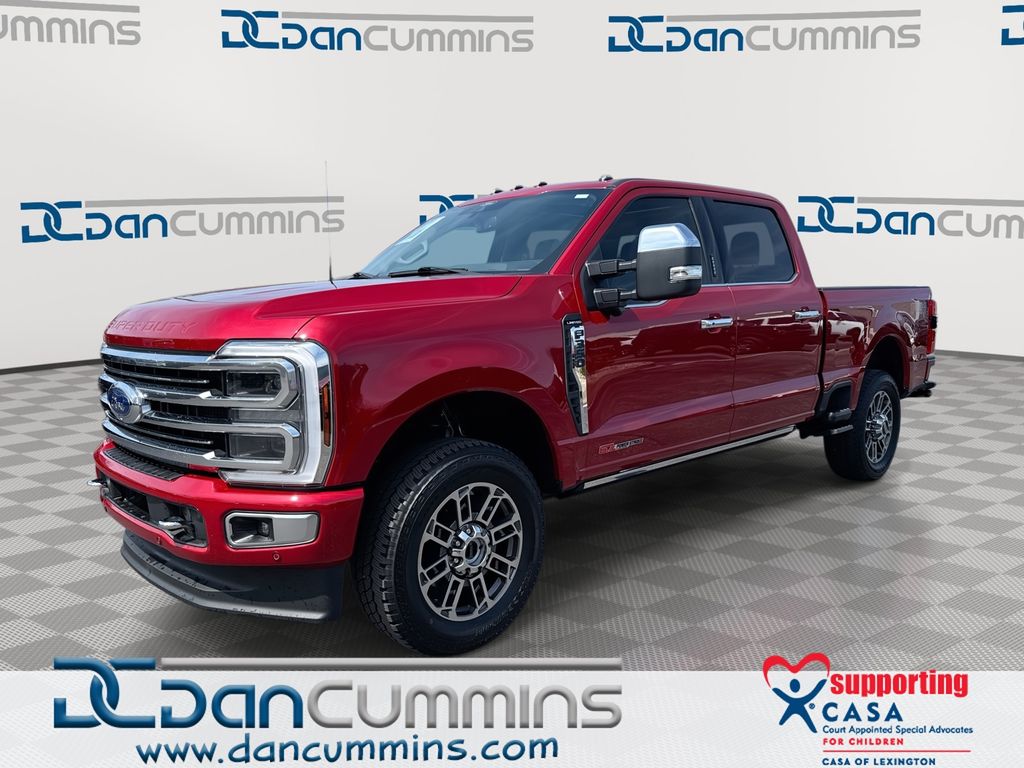Rapid Red Metallic Tinted Clearcoat 2024 Ford F-350 Super Duty Limited Crew Cab 4WD Pickup Truck Four-Wheel Drive Automatic