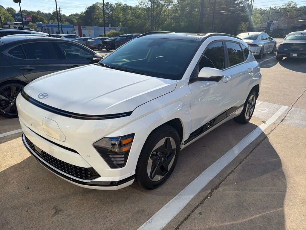 Atlas White 2024 Hyundai Kona Electric Limited FWD SUV / Crossover Front-Wheel Drive Automatic