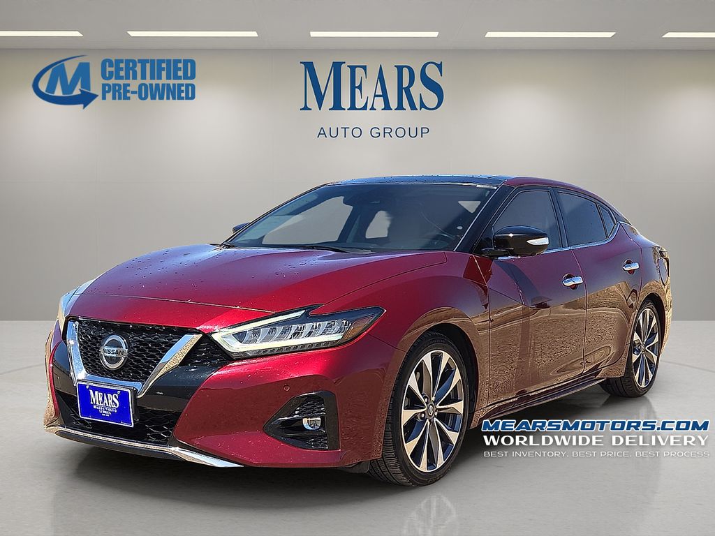 Carnelian Red Tintcoat 2021 Nissan Maxima Platinum FWD Sedan Front-Wheel Drive Continuously Variable Transmission