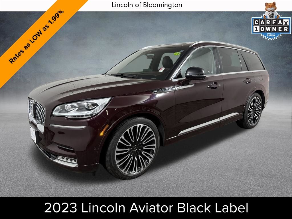 Red Metallic 2023 Lincoln Aviator Black Label AWD SUV / Crossover All-Wheel Drive Automatic
