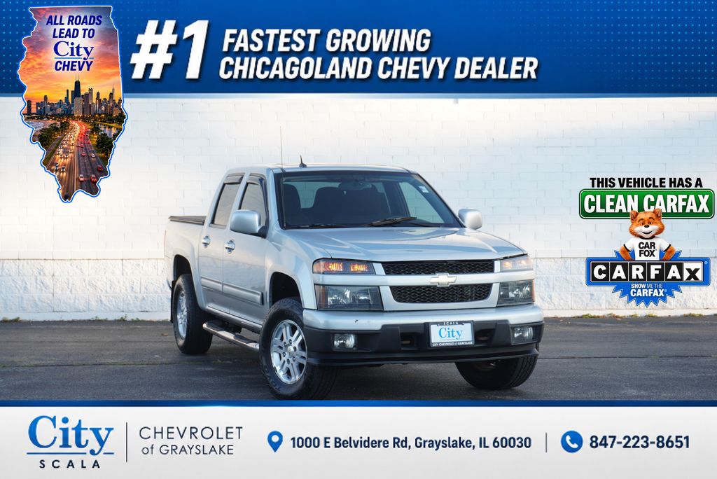 Sheer Silver Metallic 2011 Chevrolet Colorado Pickup Truck Four-Wheel Drive 4-Speed Automatic Overdrive