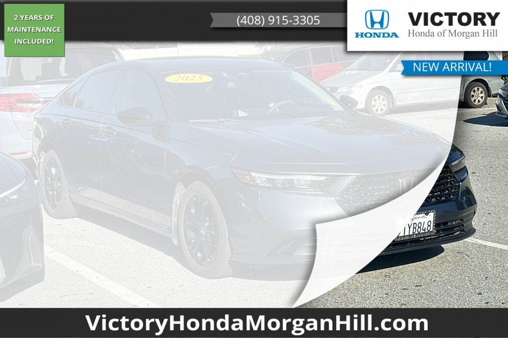 Solar Silver Metallic 2025 Honda Accord SE FWD Sedan Front-Wheel Drive Continuously Variable Transmission
