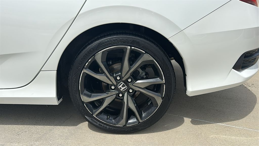 2019 Honda Civic Sport White at Joe Myers Mazda Kia