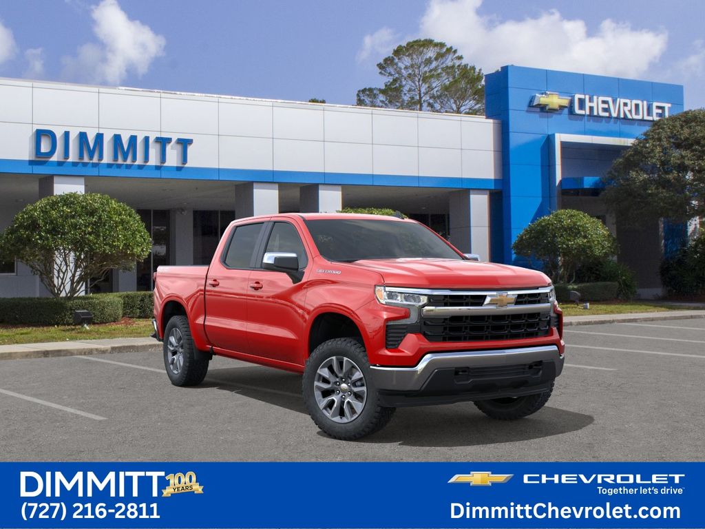 Red Hot 2026 Chevrolet Silverado 1500 Pickup Truck Four-Wheel Drive Automatic