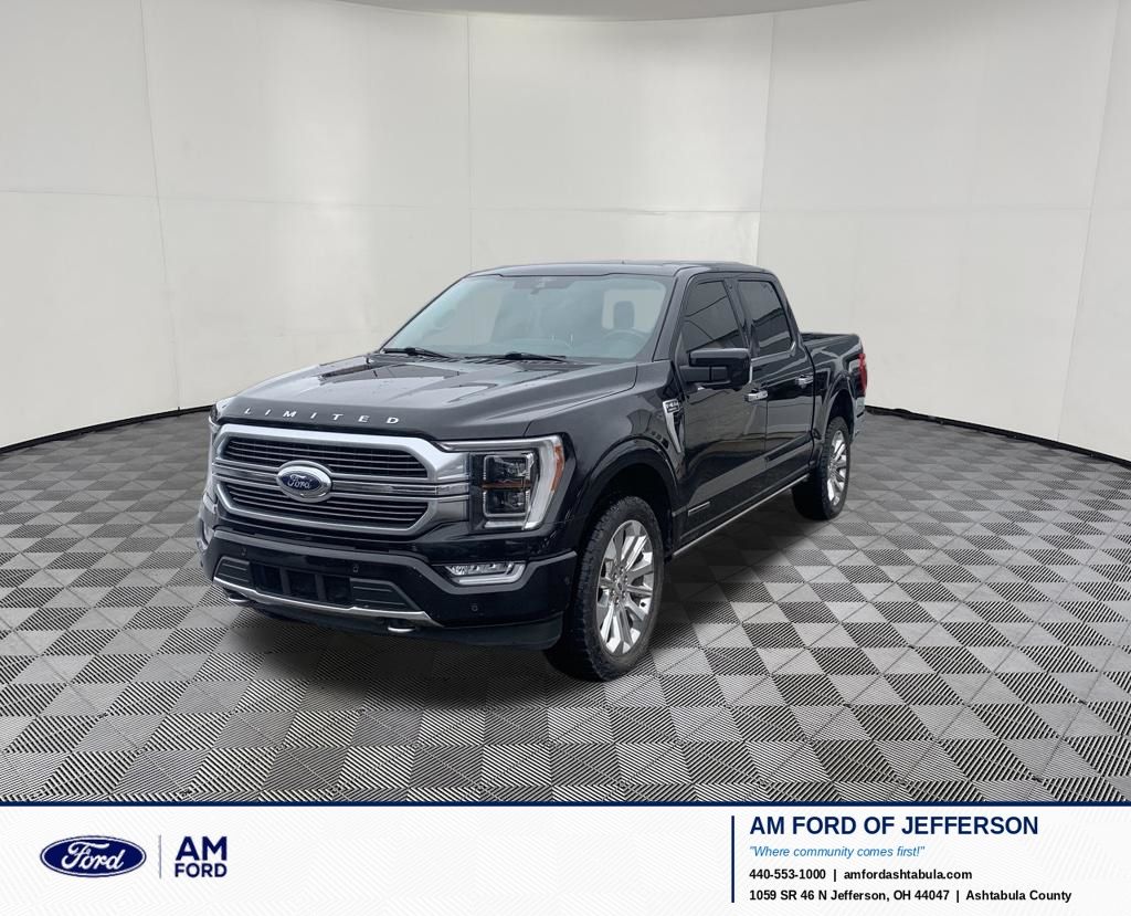 Black Metallic 2021 Ford F-150 Limited SuperCrew 4WD Pickup Truck Four-Wheel Drive Automatic