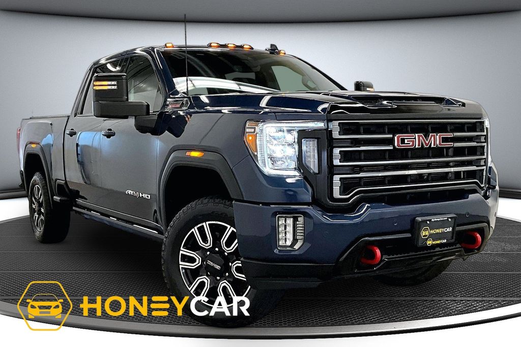 Pacific Blue Metallic 2021 GMC Sierra 2500HD Pickup Truck Four-Wheel Drive Automatic