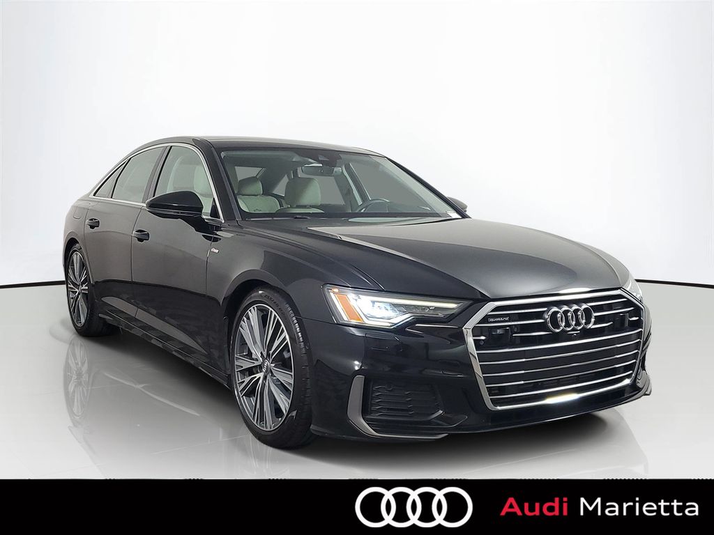 Black Metallic 2019 Audi A6 Sedan All-Wheel Drive 7-Speed Automatic
