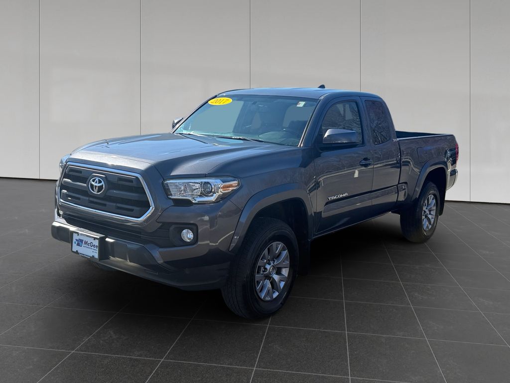 Gray 2017 Toyota Tacoma SR5 V6 Access Cab 4WD Pickup Truck Four-Wheel Drive 6-Speed Automatic