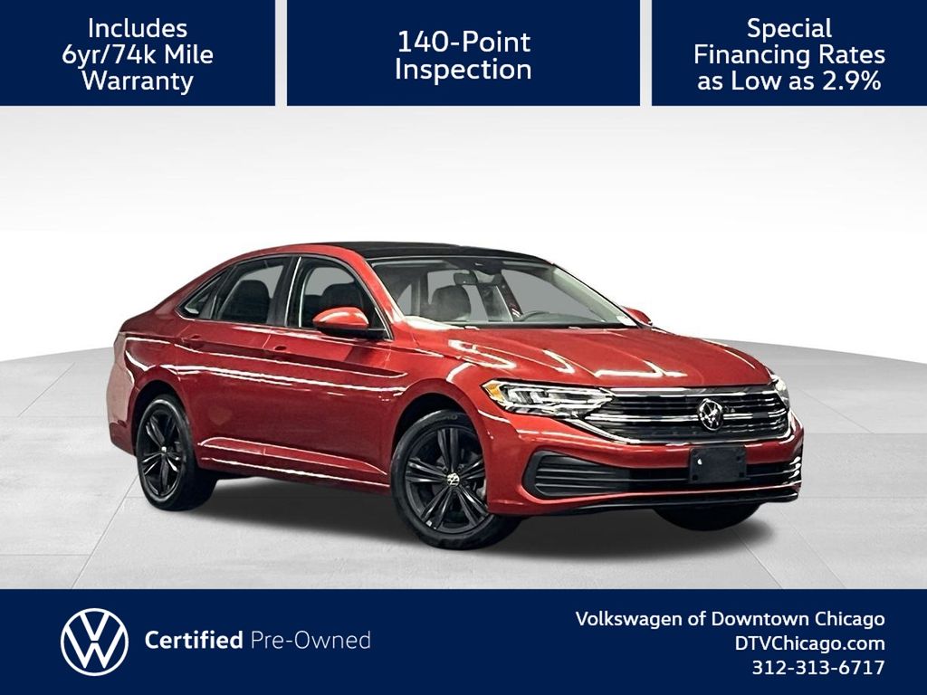 Kings Red Metallic 2024 Volkswagen Jetta SE FWD Sedan Front-Wheel Drive 8-Speed Automatic
