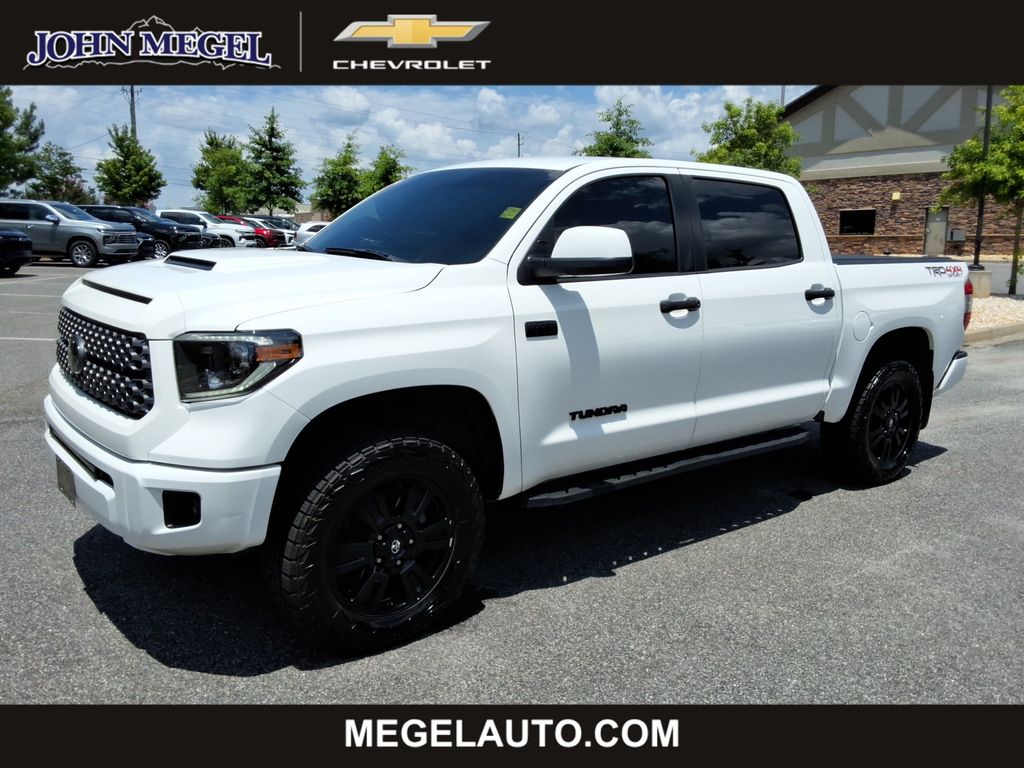 Super White 2021 Toyota Tundra Pickup Truck Four-Wheel Drive 6-Speed Automatic