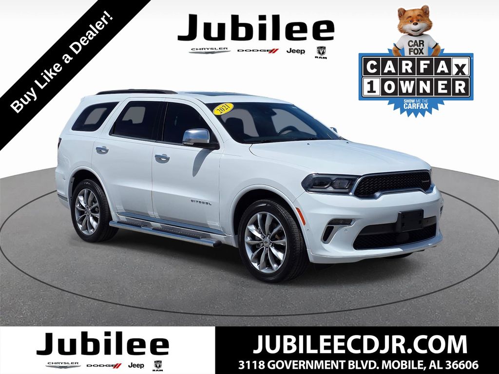 White Knuckle Clearcoat 2021 Dodge Durango SUV / Crossover All-Wheel Drive 8-Speed Automatic
