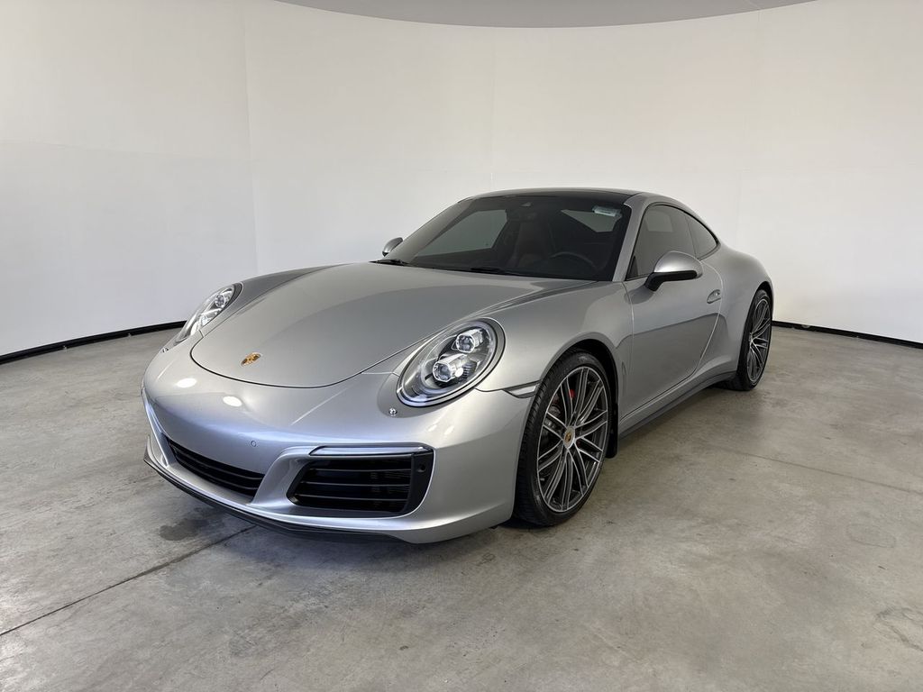 GT Silver Metallic 2017 Porsche 911 Carrera 4S Coupe AWD Coupe All-Wheel Drive 7-Speed Automatic