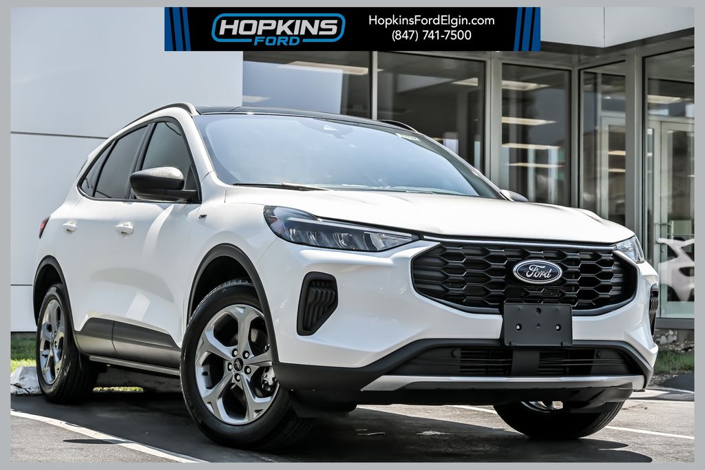 Star White Metallic Tri-Coat 2025 Ford Escape SUV / Crossover All-Wheel Drive 8-Speed Automatic