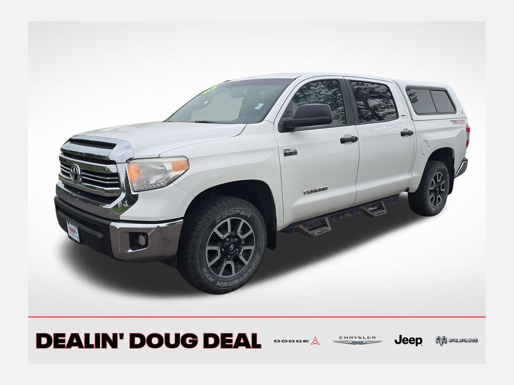 Super White 2016 Toyota Tundra Pickup Truck Four-Wheel Drive 6-Speed Automatic Overdrive