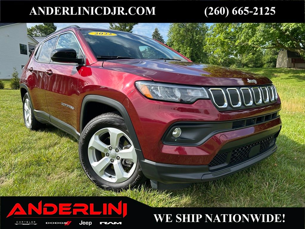 Velvet Red Pearlcoat 2022 Jeep Compass SUV / Crossover Front-Wheel Drive 6-Speed Automatic