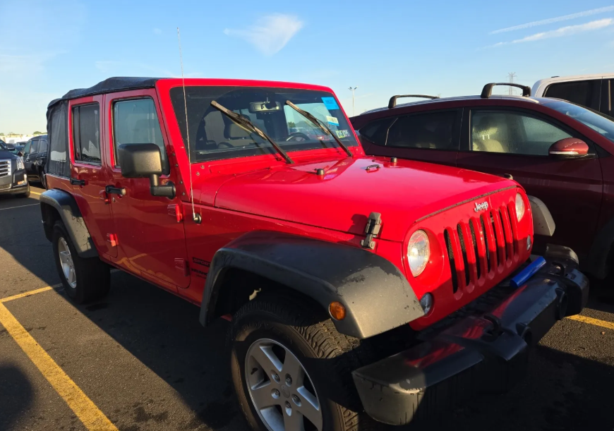 Firecracker Red Clearcoat 2017 Jeep Wrangler SUV / Crossover Four-Wheel Drive 6-Speed Manual
