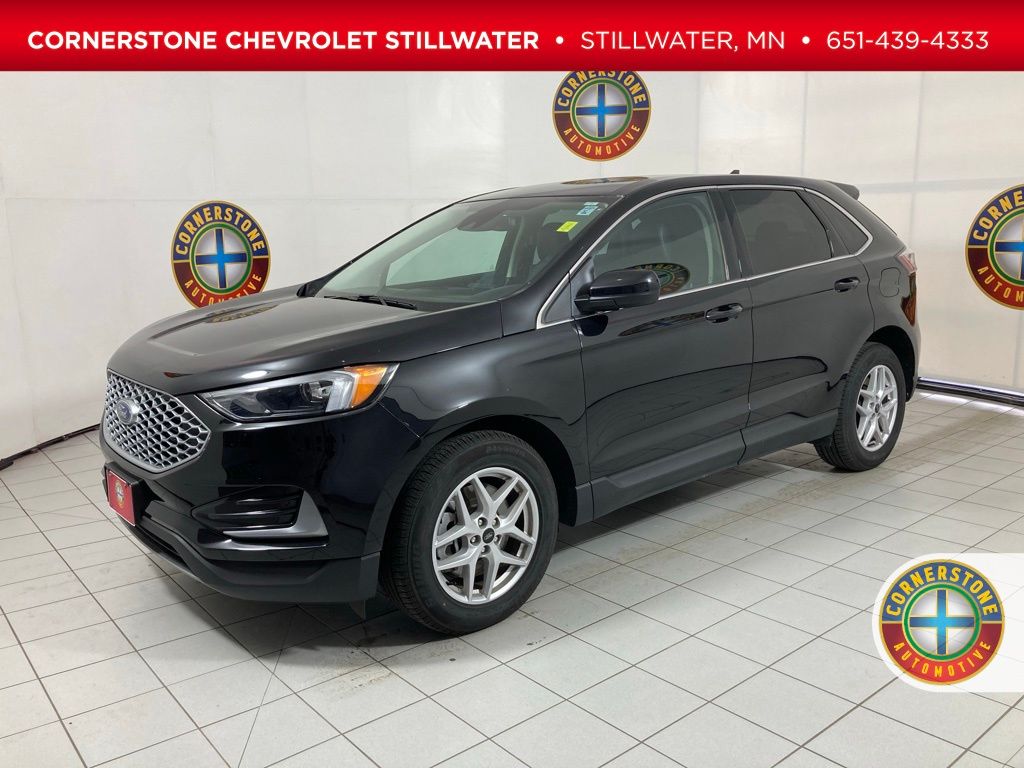 Black Metallic 2024 Ford Edge SEL AWD SUV / Crossover All-Wheel Drive 8-Speed Automatic