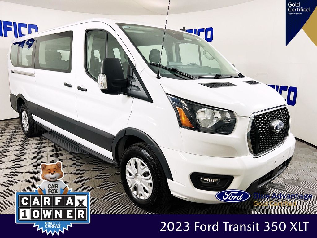 Oxford White 2023 Ford Transit Passenger Van Rear-Wheel Drive