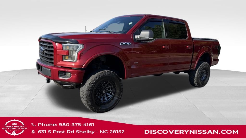 Ruby Red Metallic Tinted Clearcoat 2015 Ford F-150 XLT SuperCrew 4WD Pickup Truck Four-Wheel Drive 6-Speed Automatic