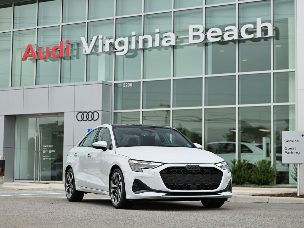 Glacier White Metallic 2026 Audi A3 Sedan All-Wheel Drive 7-Speed Automatic
