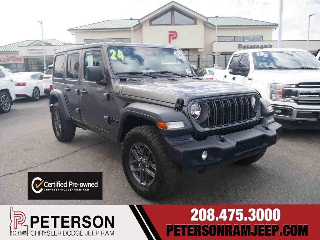 Gray (Granite Crystal Metallic Clearcoat) 2024 Jeep Wrangler SUV / Crossover Four-Wheel Drive 8-Speed Automatic