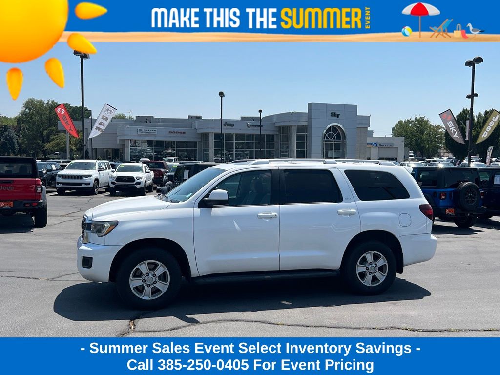 Super White 2019 Toyota Sequoia SUV / Crossover Four-Wheel Drive 6-Speed Automatic