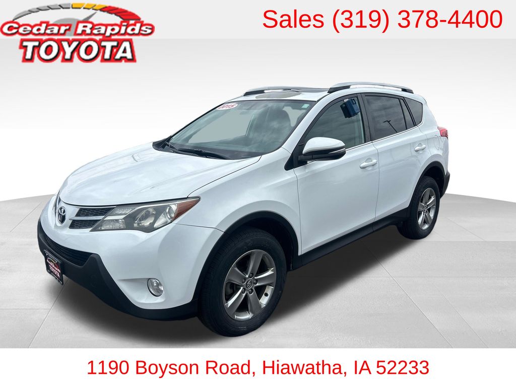Super White 2015 Toyota RAV4 XLE AWD SUV / Crossover All-Wheel Drive 6-Speed Automatic