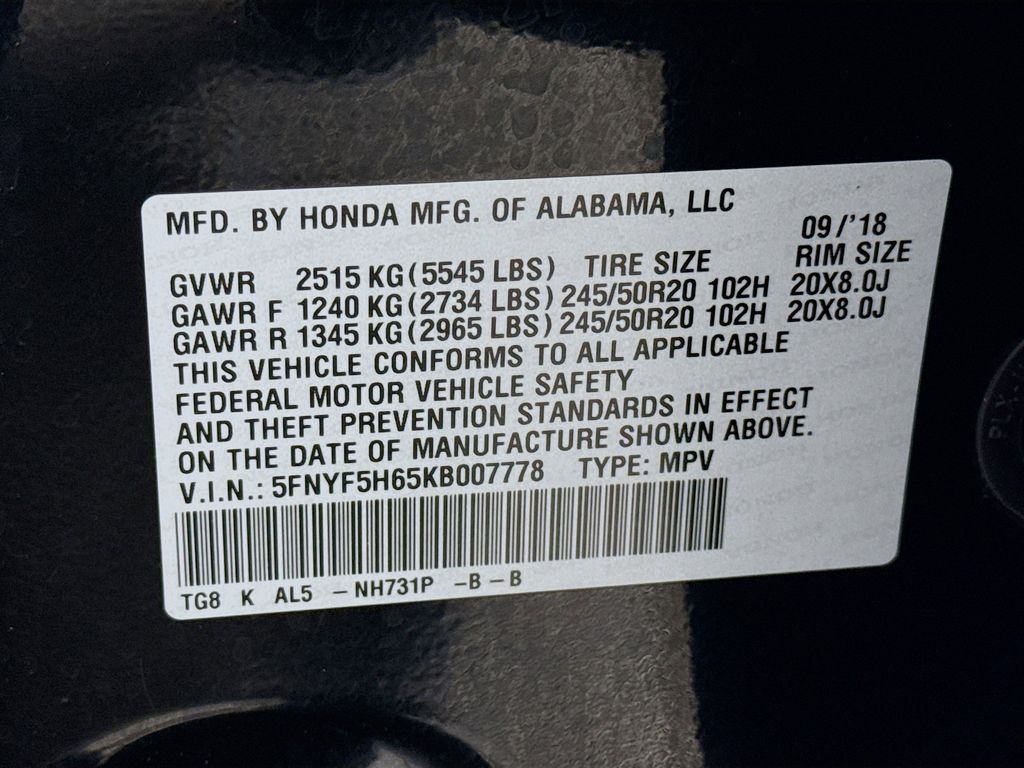 Thumbnail: 2019 Honda Pilot - 32