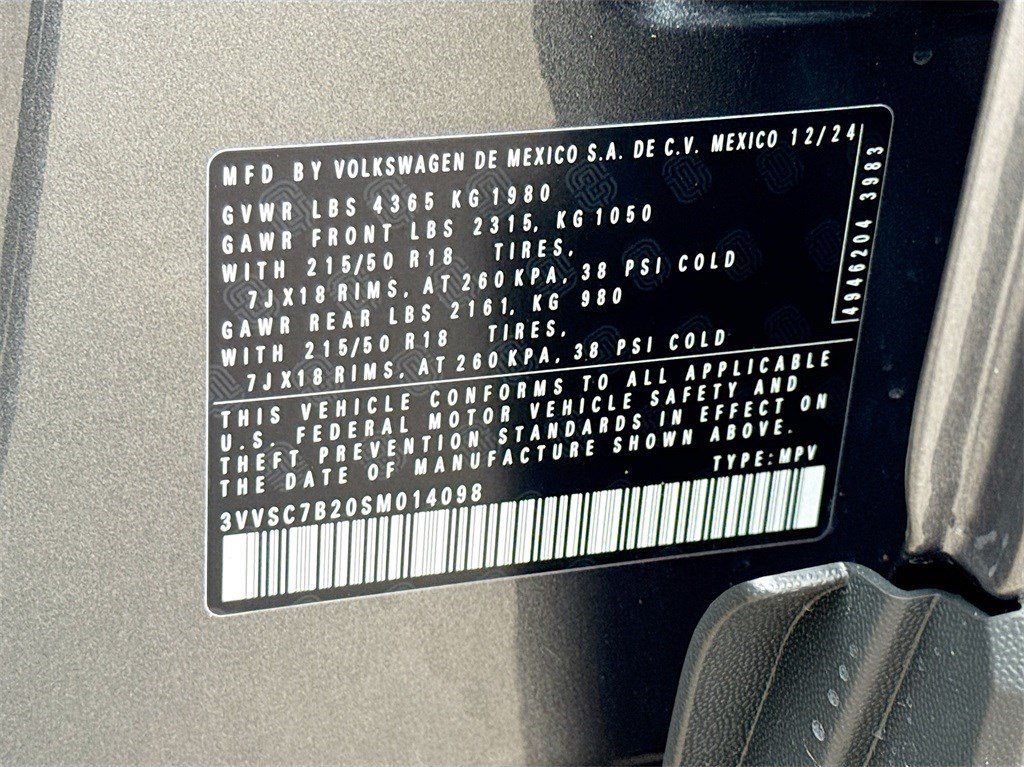 2025 Volkswagen Taos 1.5T SE Gray at Shottenkirk Kia Fort Bend